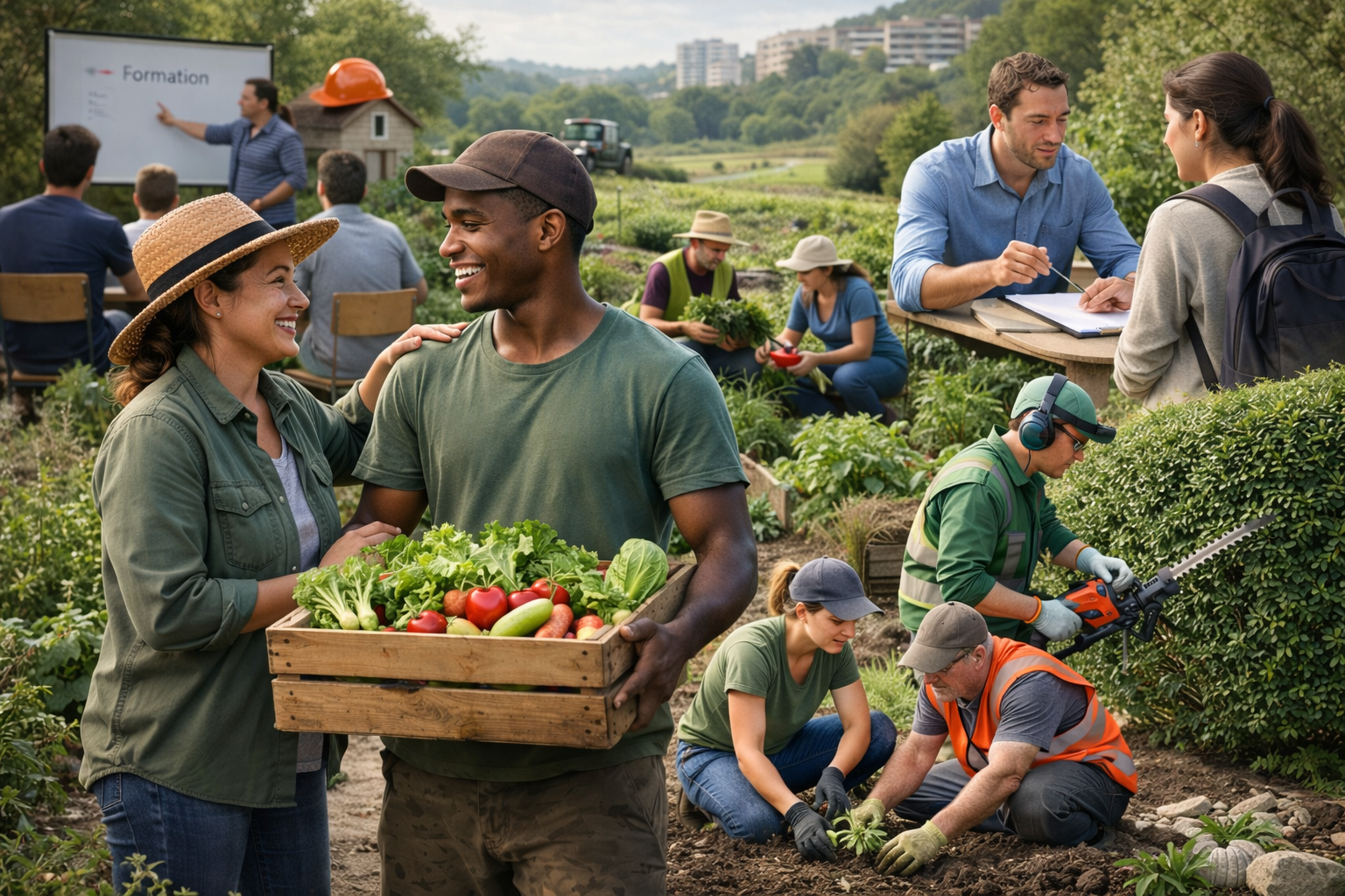 Entrepreneur de l'�conomie sociale et solidaire,<br>
nous sommes une entreprise apprenante au service de son territoire et de ses habitants&nbsp;.